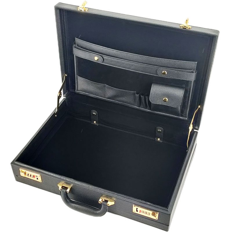 professional leather briefcase hard with custom lock sunglass display brief case customized foam for knife set
