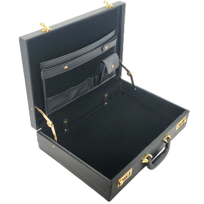 professional leather briefcase hard with custom lock sunglass display brief case customized foam for knife set