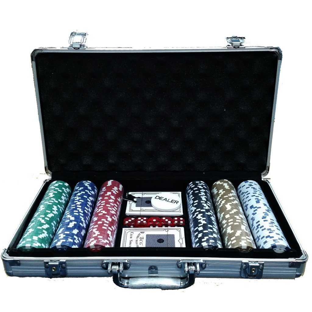 Customized Design Available Aluminum Carrying Case Poker Set 300 Chips Aluminum Case Poker