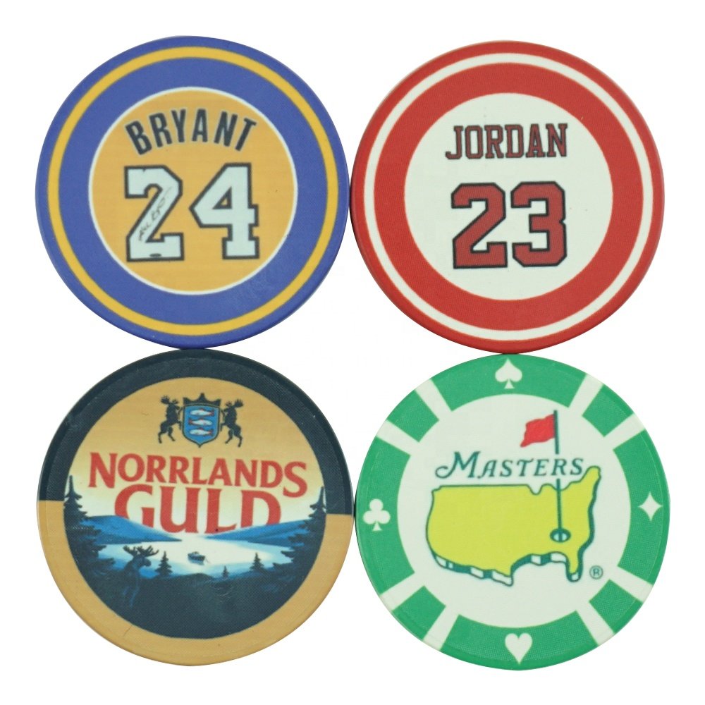 Hot sale augusta masters poker chip ball marker 10g chips ceramic 39mm tournament custom logo accept with no moq for table games