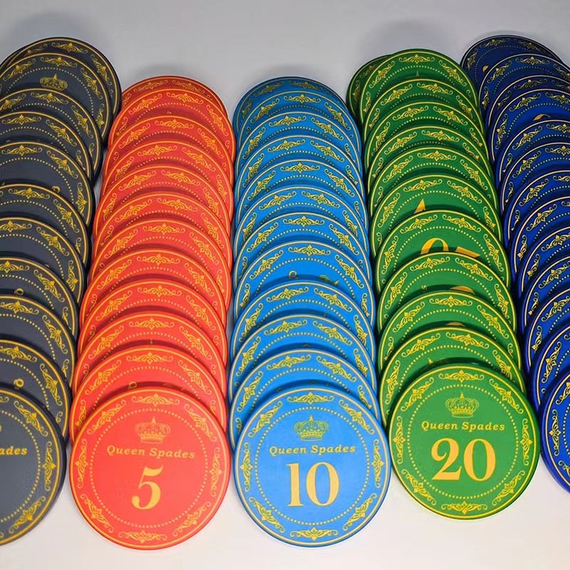 Ceramic Custom Printed Logo Cheap Poker Chips Wholesale