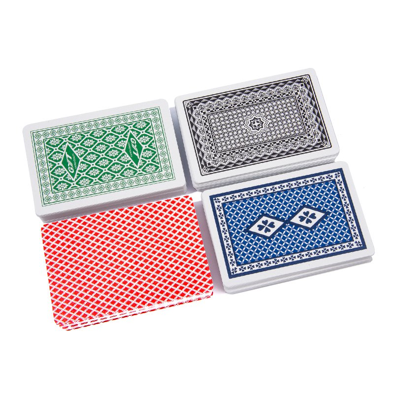 High Quality Playing Card PVC Waterproof Material Black Jack chips Factory Custom Printed Poker