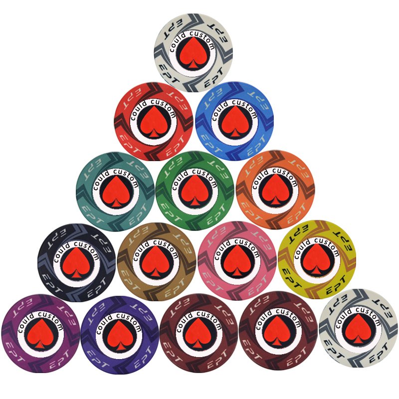 10g Chips Casino Coin Printing Ceramic Custom Poker Chips For Poker Club