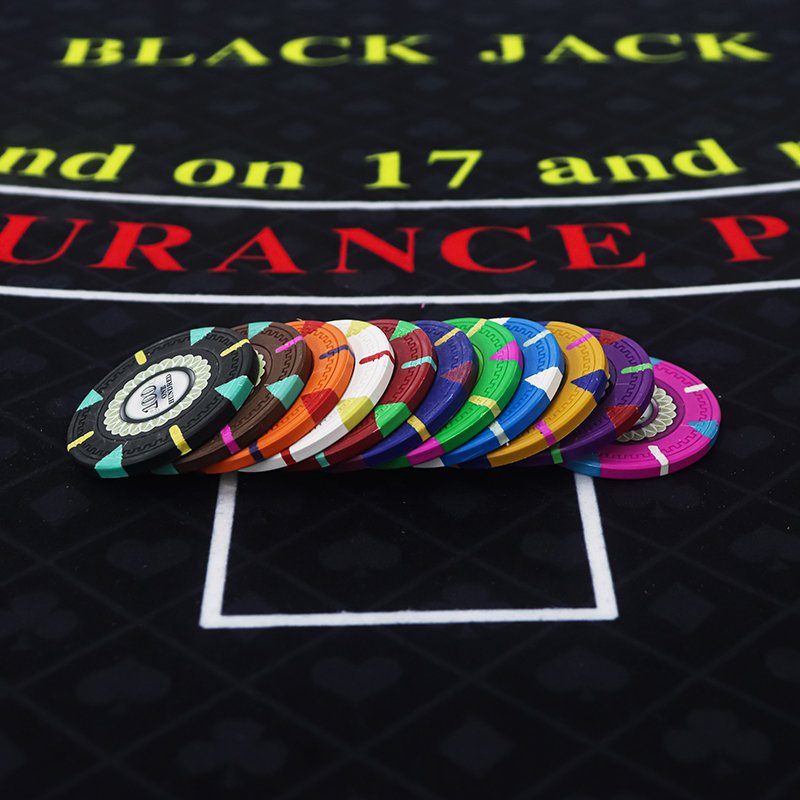 40mm Clay Poker Chips Coin Texas Hold'em Blackjack Poker table Casino Gambling Game Token