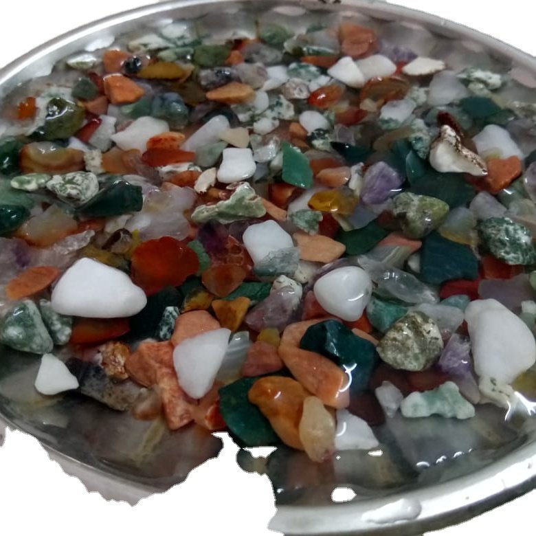 mix color machine polished chips agate stone chips multicolor aquarium stone gravels water fal and aqua tank flower pots used