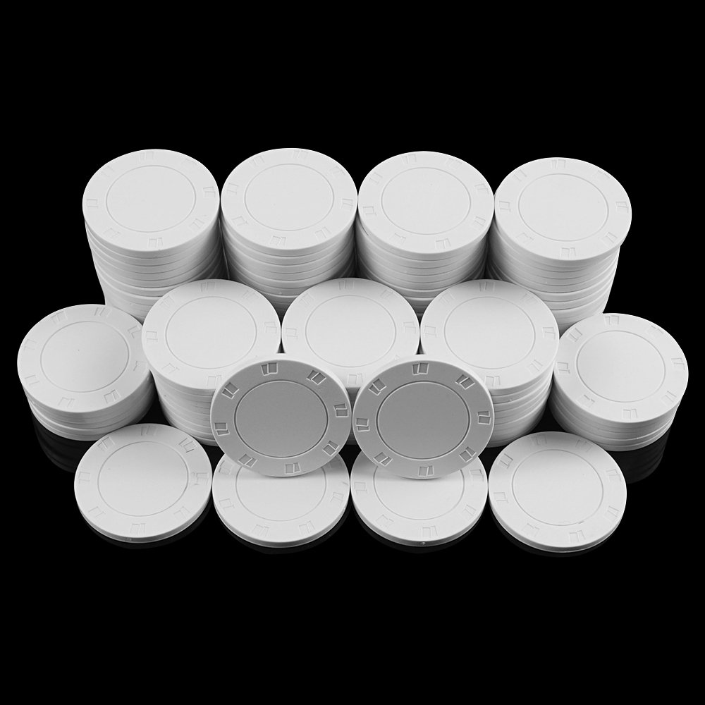 39mm White Blank Sublimation Ceramic Poker Chips With Your Premium Own Designs Custom Clay Poker Coins Manufacturer