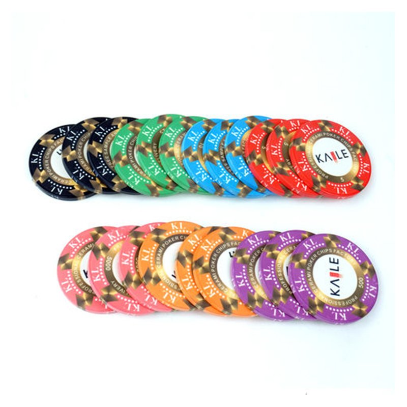 Professional factory supply entertainment products Custom design 10g ceramic poker chips for casino