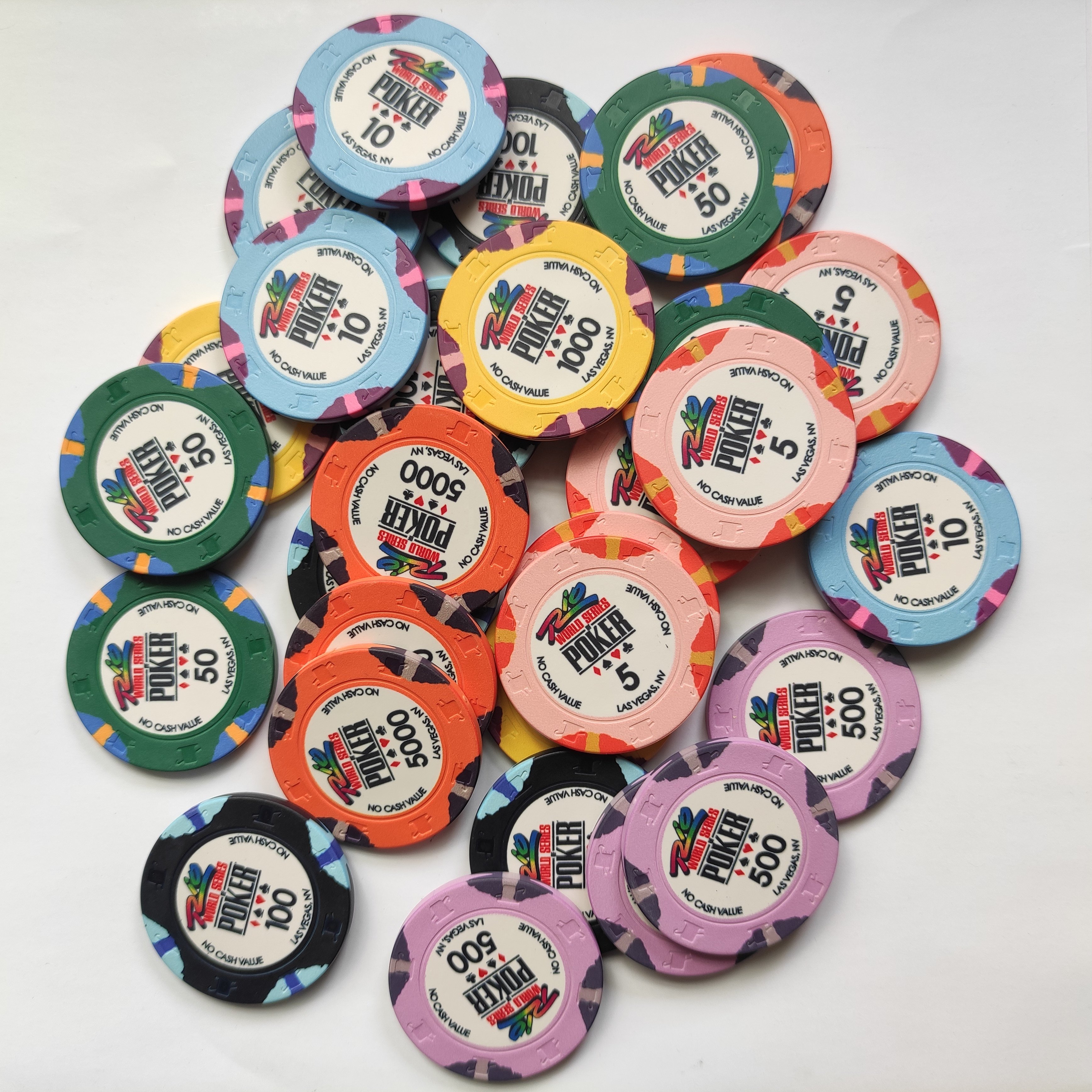 10g Ept directly Printing White Ceramic Custom Poker Chips Blank top hat and cane mold engraved without labels insert