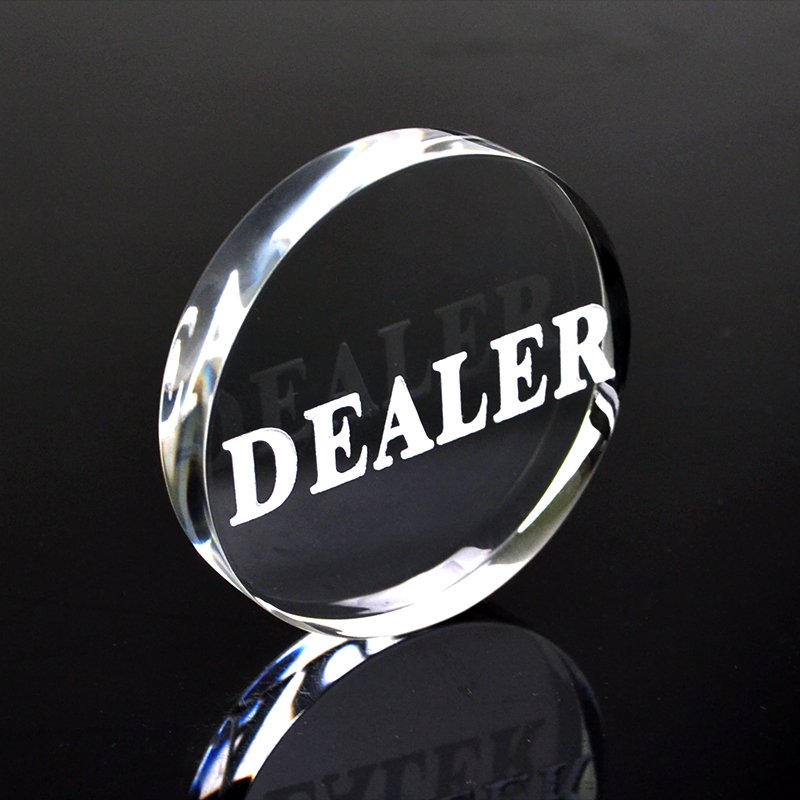 Custom ACRYLIC poker dealer button