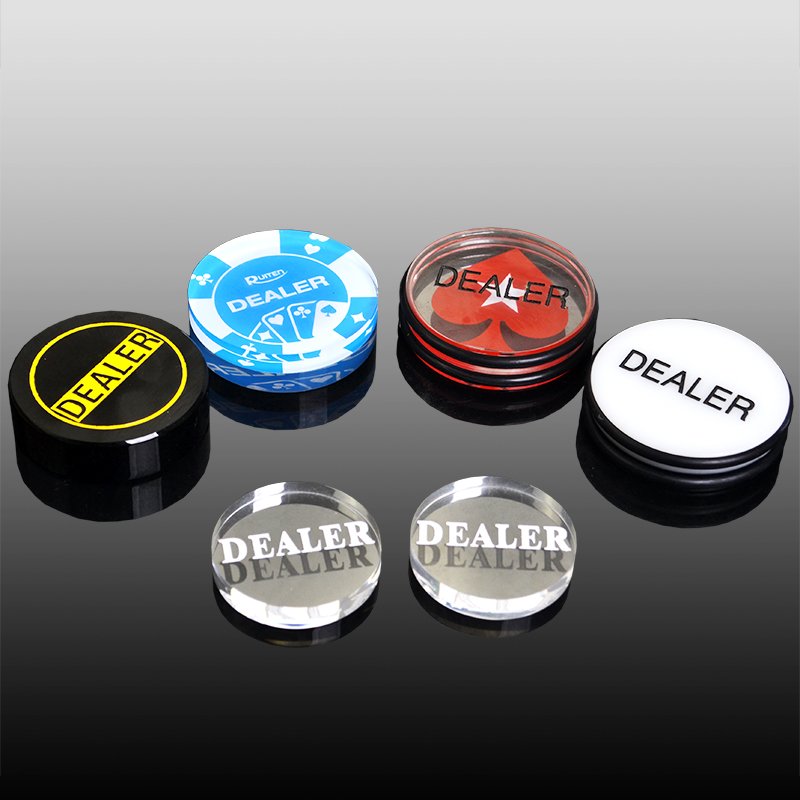 Custom ACRYLIC poker dealer button