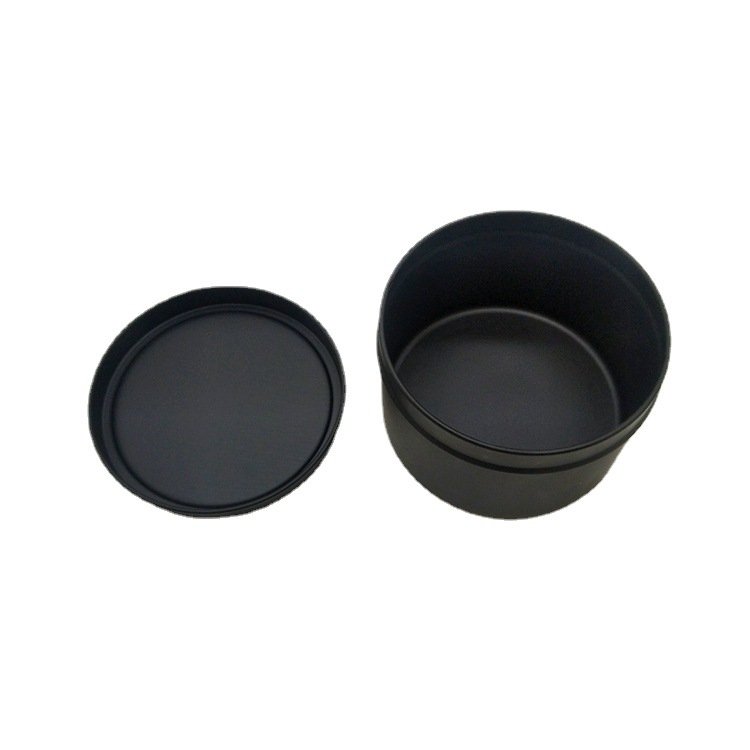 Custom small round tinplate round pot DIV candle pot flower tea candy gold packaging iron jewelry box aromatre storage tin box