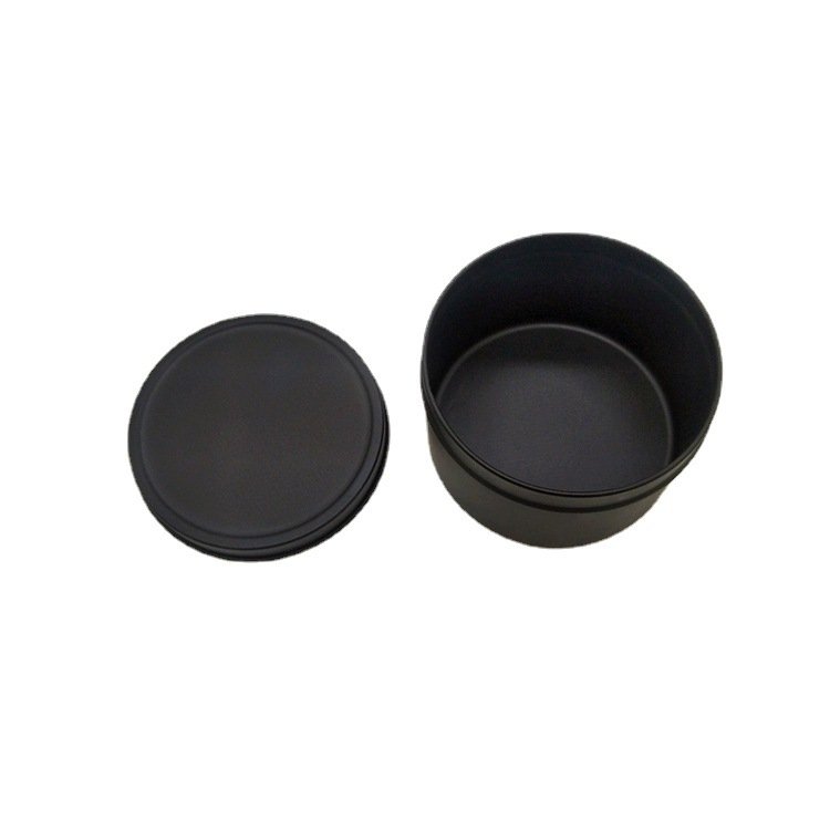 Custom small round tinplate round pot DIV candle pot flower tea candy gold packaging iron jewelry box aromatre storage tin box