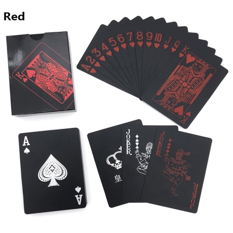 Wholesale Plastic Black Playing Card Hot Selling Print Poker Chip Set Custom Logo PVC Poker