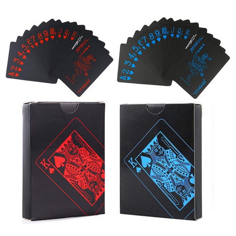 Wholesale Plastic Black Playing Card Hot Selling Print Poker Chip Set Custom Logo PVC Poker