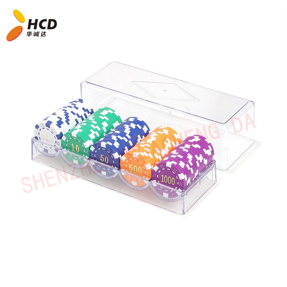 High Quality Professional Gaming Clay and ABS Poker Chips 14g Weight with Custom Logo for Experienced Players