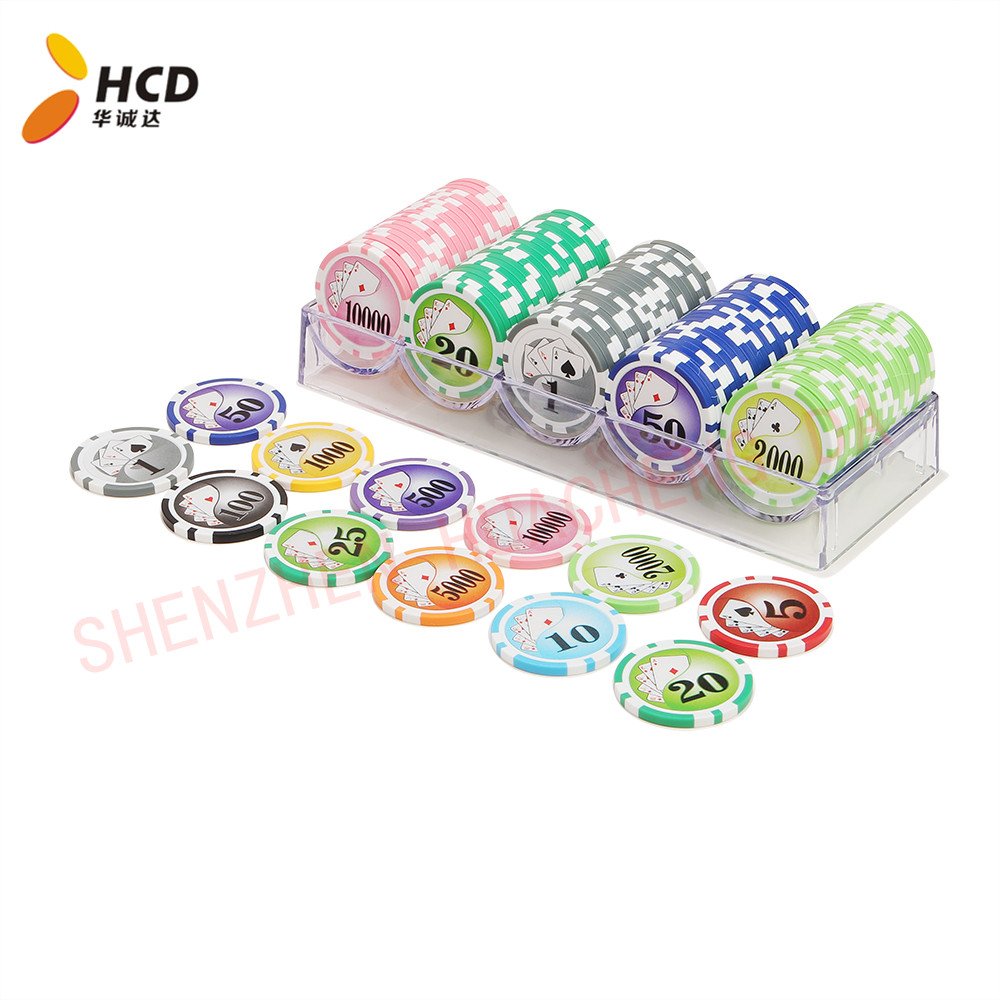 High Quality Professional Gaming Clay and ABS Poker Chips 14g Weight with Custom Logo for Experienced Players