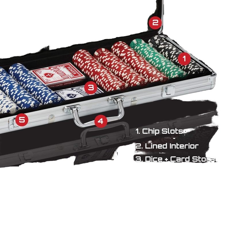 Wholesale Poker Set Chips 300 500 Aluminum Box 11 Grams Clay Poker Chip Set For Texas Hold'em Blackjack Gambling Casino Game