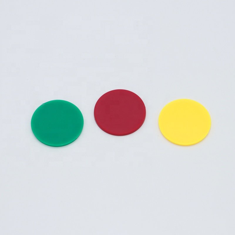 40x3MM Plastic Blank Solid Color Custom Tokens Plastic Chips With Your Own Design