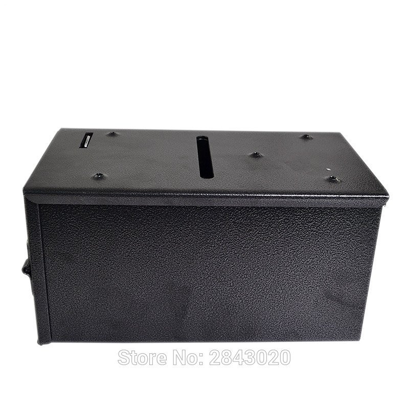 Metal Iron Safe Box Poker Chips Bank Double Security Money/chip Case Professional Coin Box
