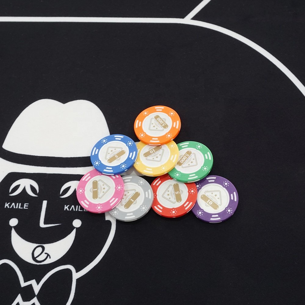 Custom Interchangeable Stickers RFID Plastic Composite Chips Large Casino Club Trackable Poker Chips