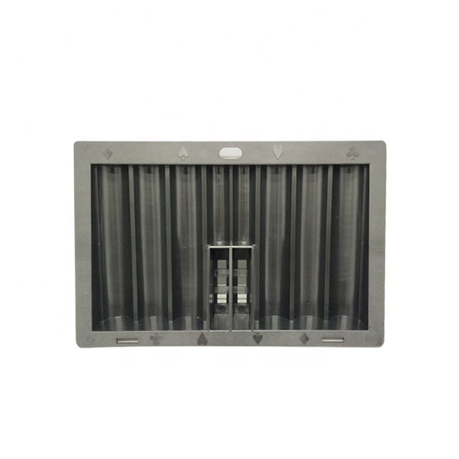 High Quality 350pcs Plastic Black Poker Chip Tray Factory For Casino Game Poker SetWholesale