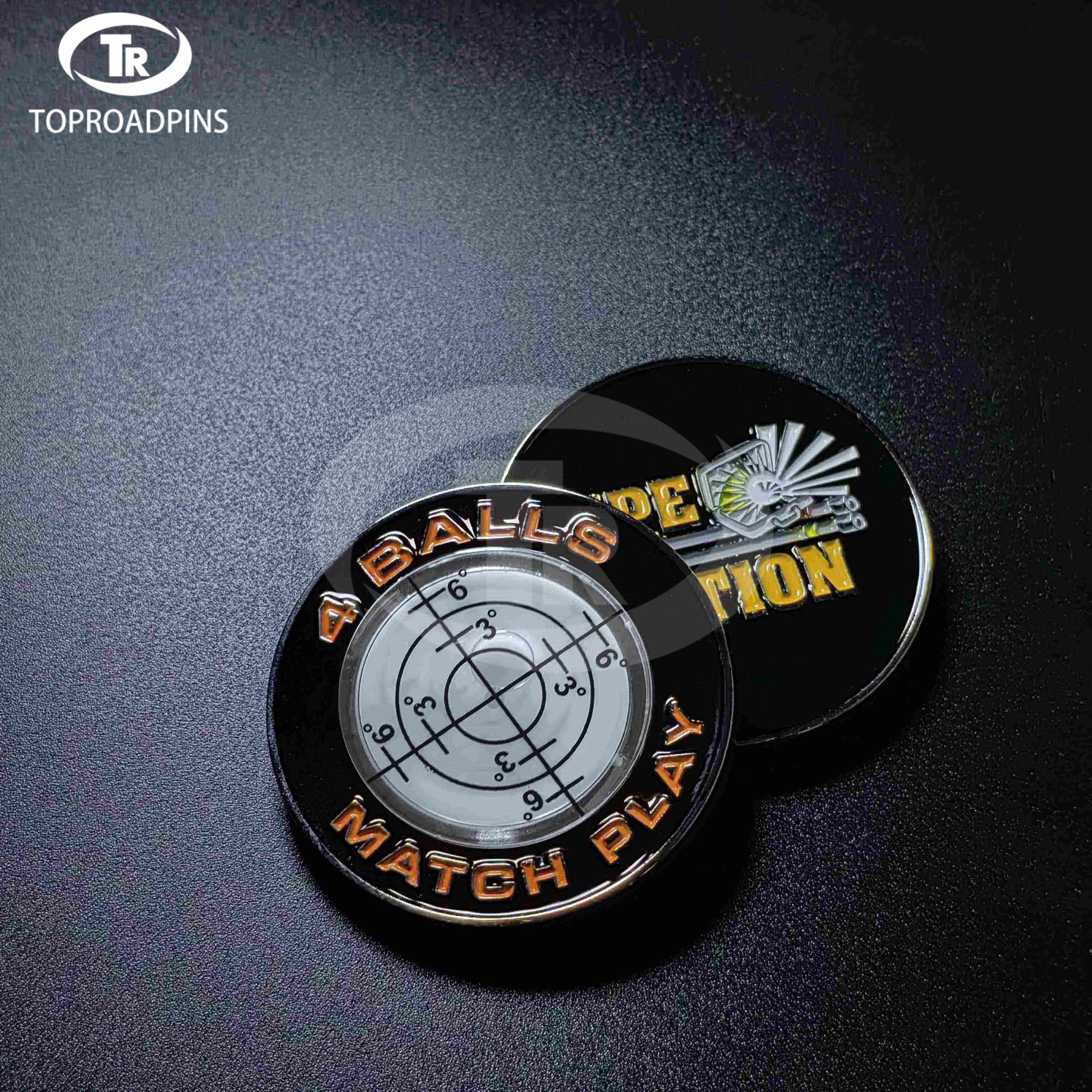 Golf Putting Aid Green Reader Magnetic Iron Golf Sports Poker Chip Ball Markers And Hat Clips Custom Golf Ball Marker
