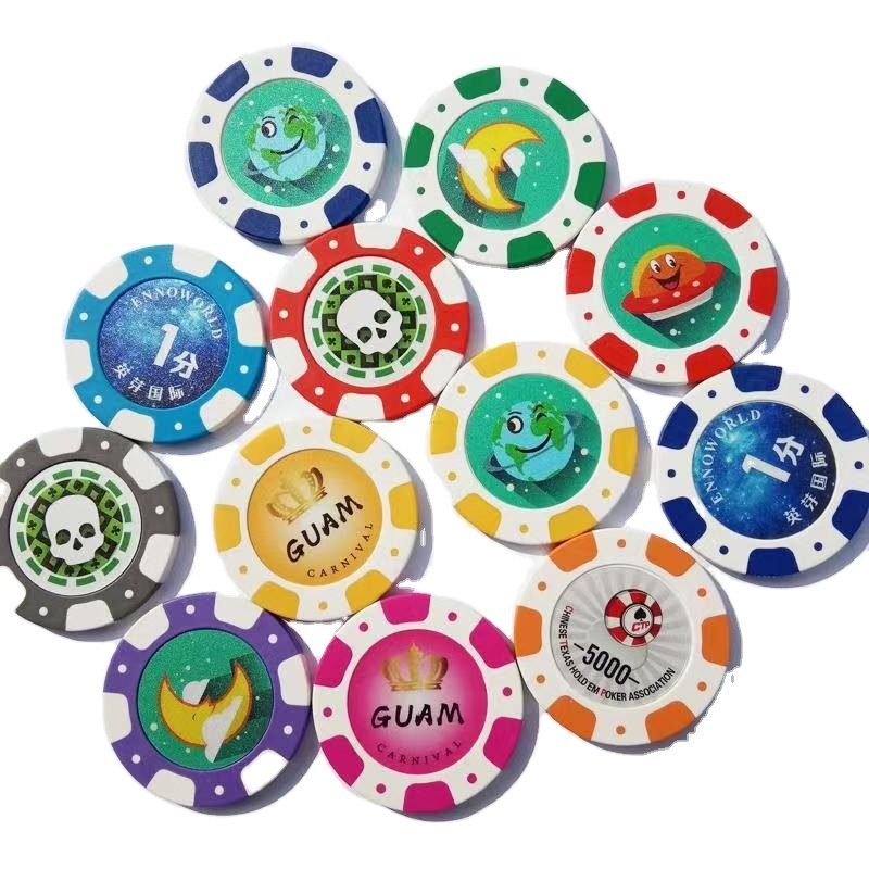 Casino Clay Chips Poker Set Crown LAS VEGAS Chip Set Crown National Set Ceramic Poker Chips With Aluminum Case