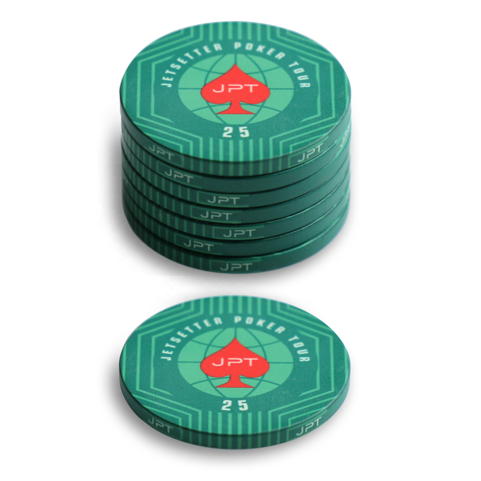 Premium High-End 200pcs Ceramic Poker Chips Set Exclusively Designed for Top Casinos 14g Weight