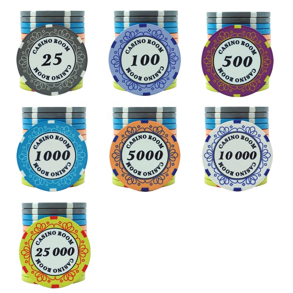 Casino grade 39mm ceramic poker chips ept custom logo design 10g from professional factory for other entertainment products
