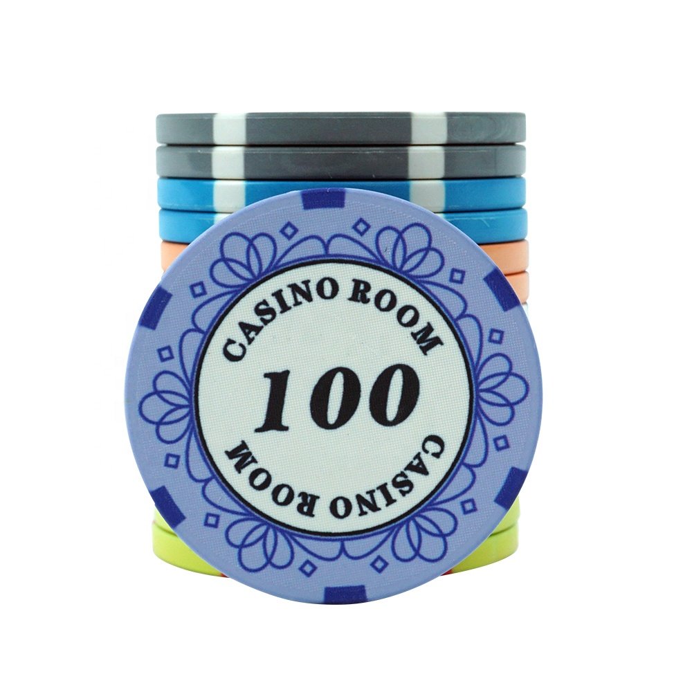 Casino grade 39mm ceramic poker chips ept custom logo design 10g from professional factory for other entertainment products