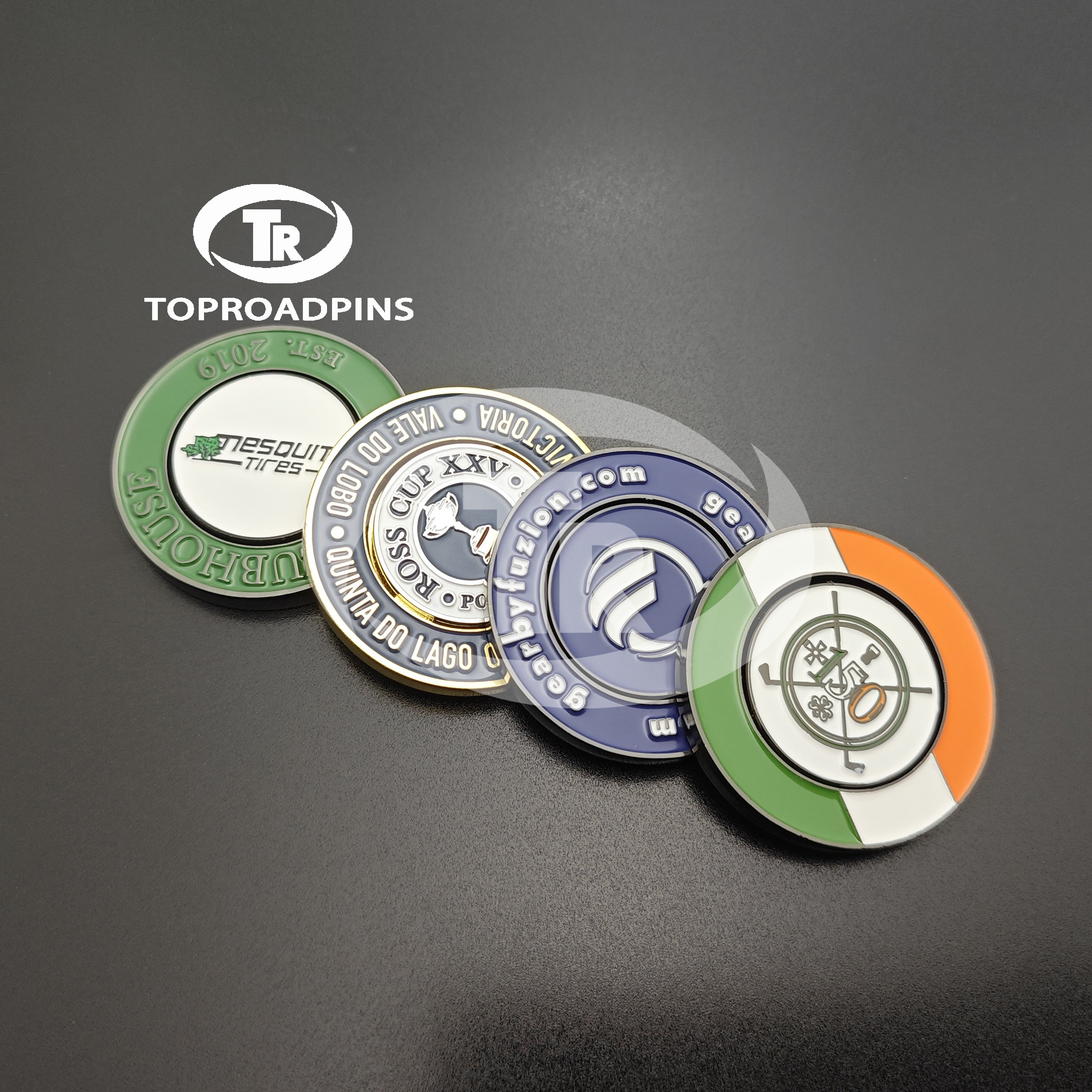 Hot Sales Gold Supplier Promotional Gift Funny Commemorative Plate Magnetic Golf Ball Marker Custom Poker Chips