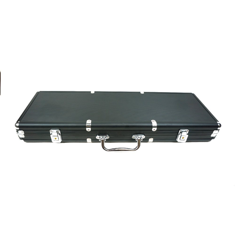 Casino Poker Games Blackjack Texas Hold'em Poker Accessories 500pc Clay Chip Set Black Premium Chip Aluminum Case Set