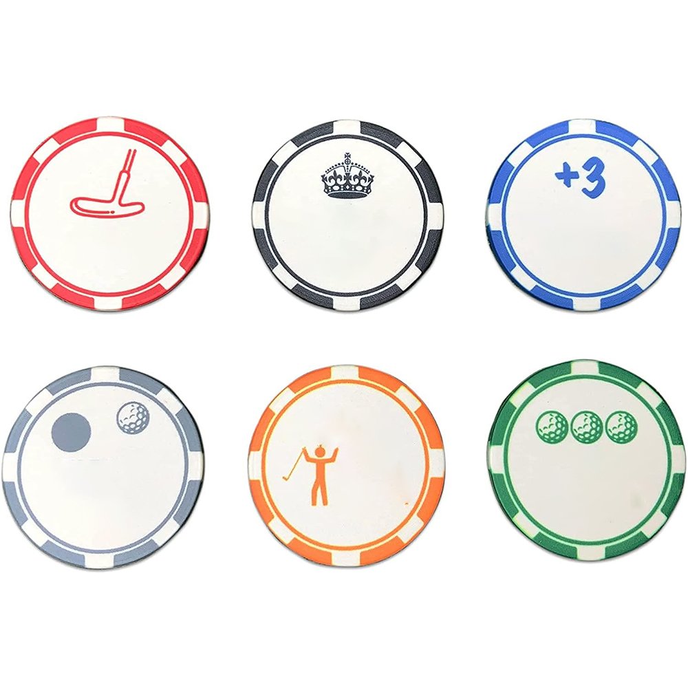 PRIMUS GOLF Manufacturer Plastic/PVC Funny Poker Chip Golf Ball Marker Assorted color Golf Marker