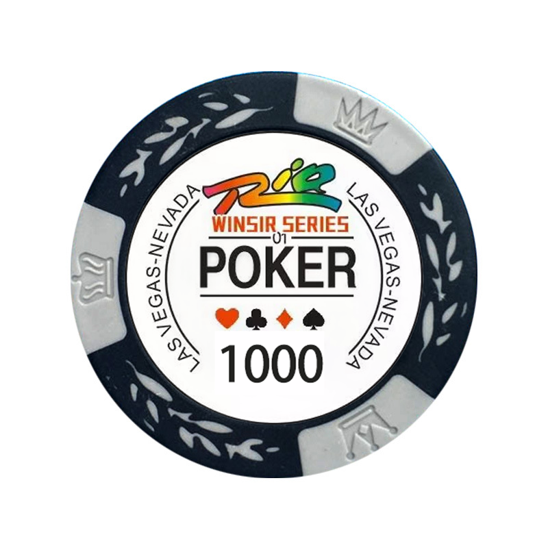 Custom European Poker Tour Casino Ceramic Clay 14g Professional High Quality 1000 Rio Winsir Series Of Wsop Poker Chips Set