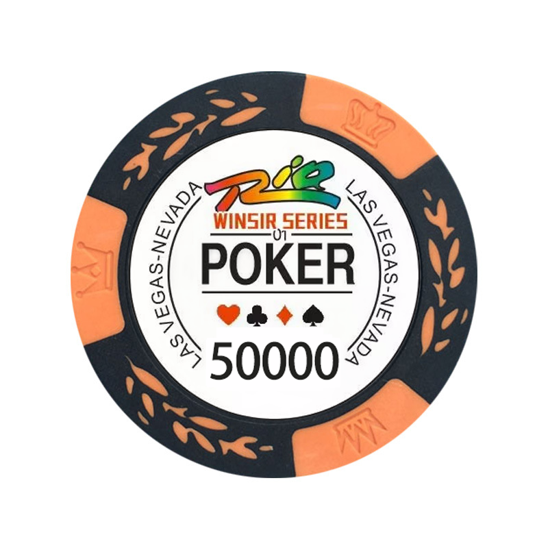 Custom European Poker Tour Casino Ceramic Clay 14g Professional High Quality 1000 Rio Winsir Series Of Wsop Poker Chips Set