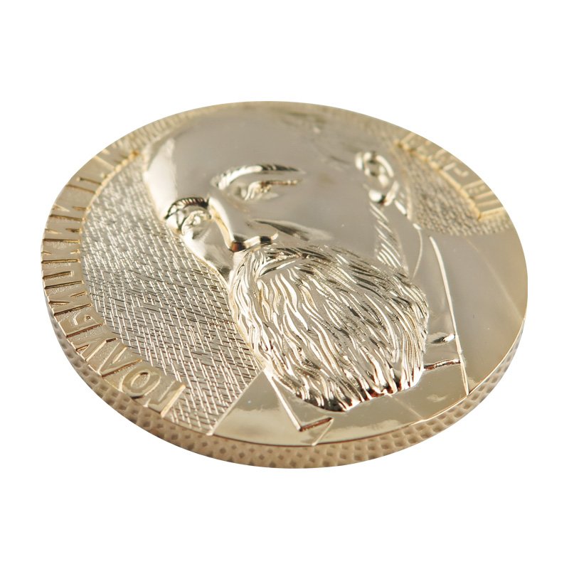 custom mirror effect gold plated tourist souvenir poker chips coin