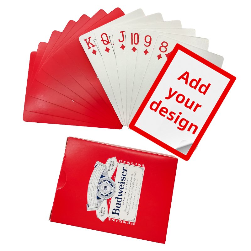 High Quality Custom Logo Playing Cards Smooth Poker Creative Durable Gift Board Games Custom Poker For Adult
