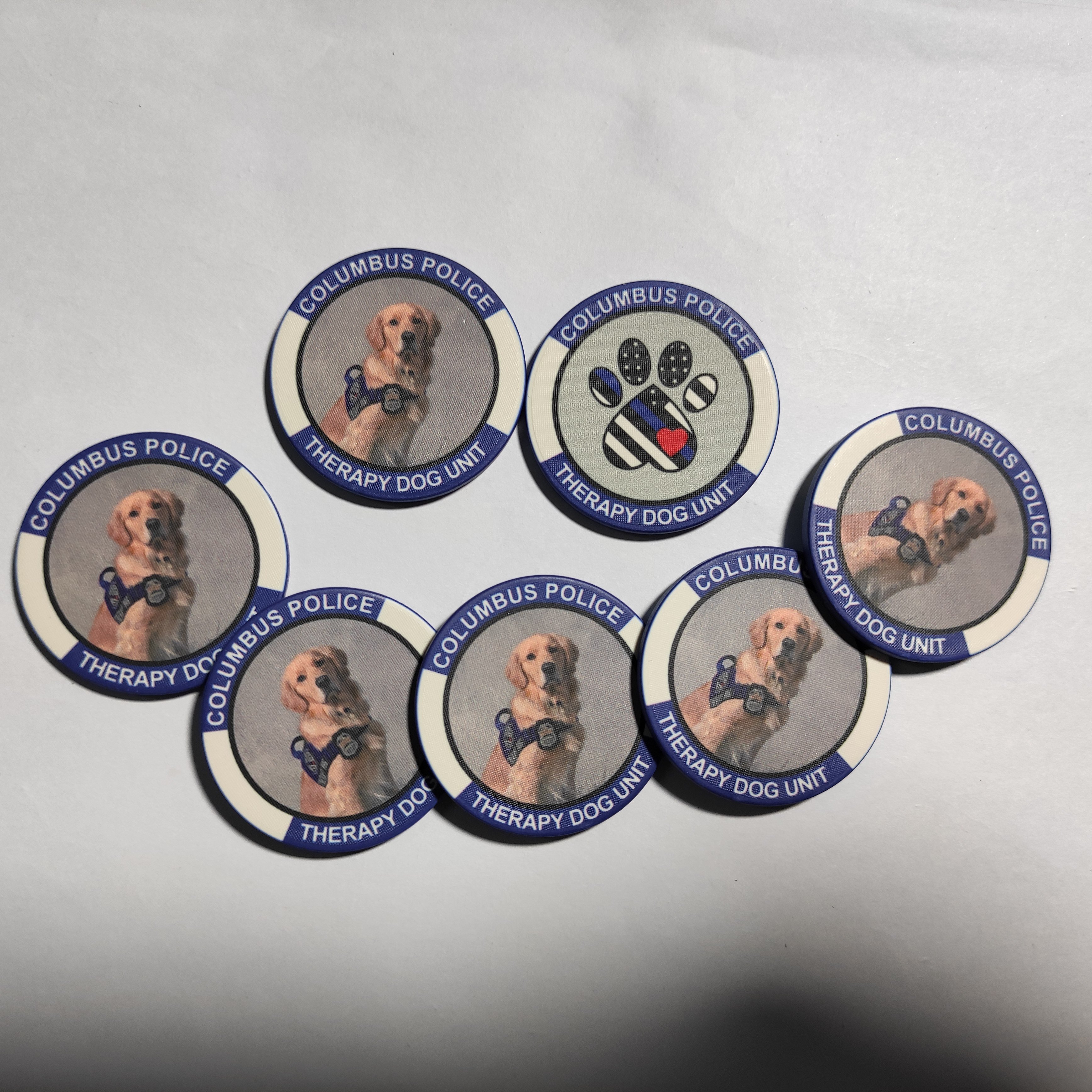 Custom made funny design Ceramic Poker Chips