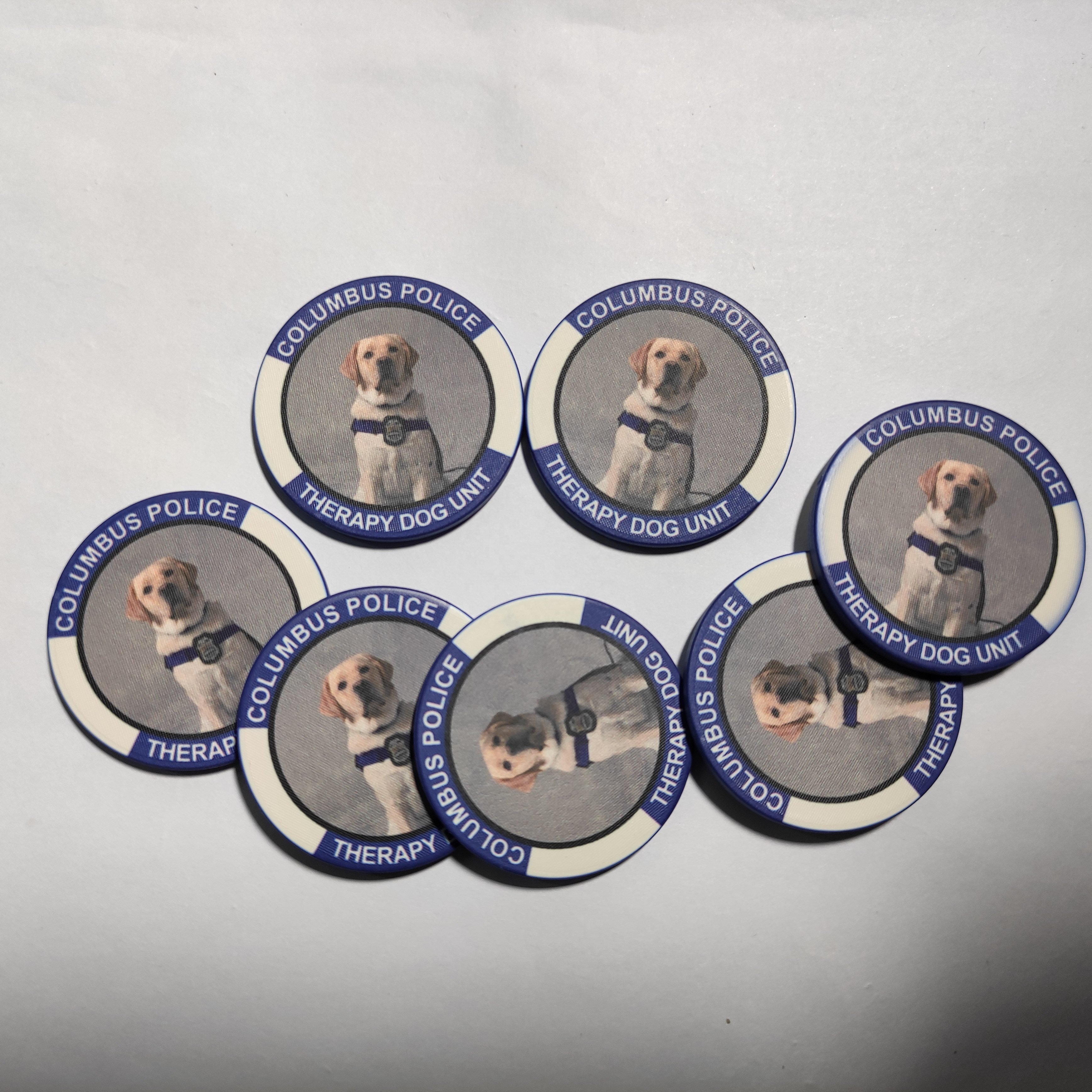 Custom made funny design Ceramic Poker Chips