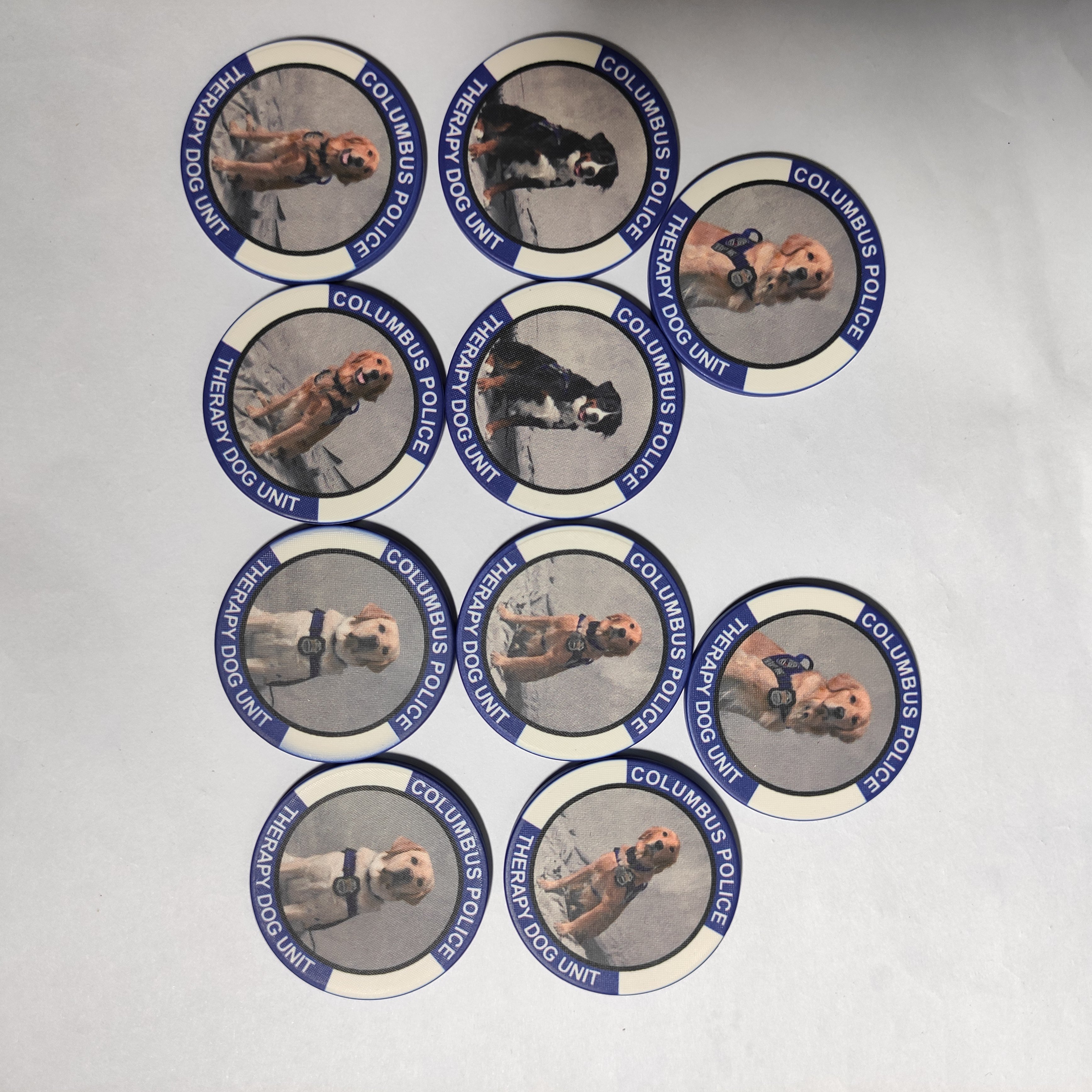 Custom made funny design Ceramic Poker Chips