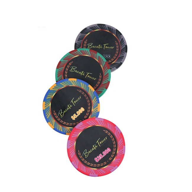 Factory of cheap price custom ept ceramic poker chips hot stamp bulk in China with good quality and various colors for choose