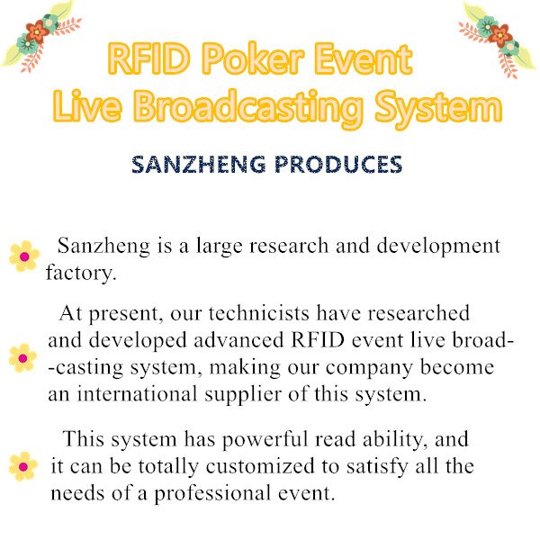 Other Gambling Products--- RFID System Used on Professional Poker Table as Video Poker Machine for Poker Mtach Live Broadcast