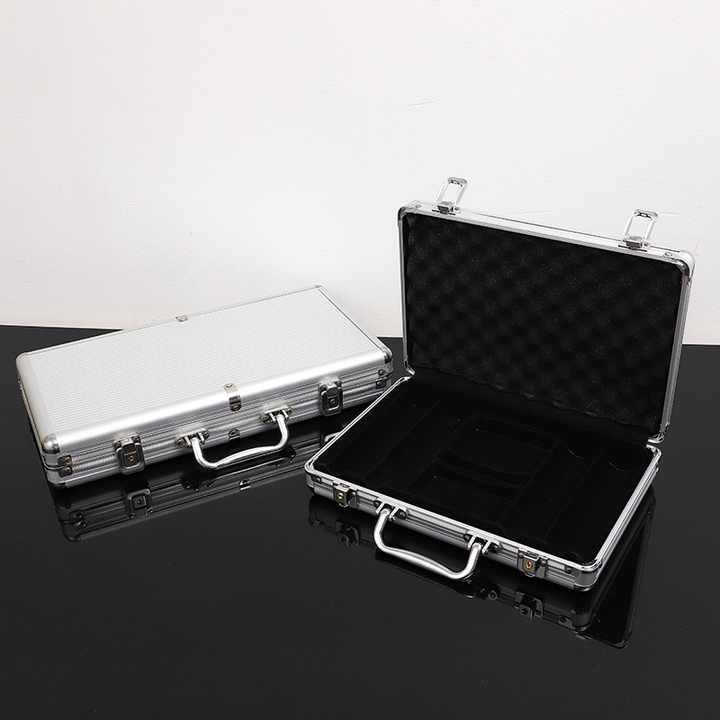 Durable aluminum case 500 chip poker set casino games
