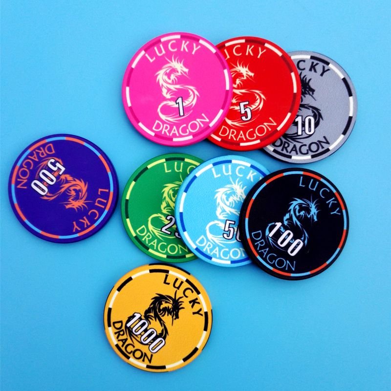 Plastic Tokens Sticker Poker Chips, Europe country hotest sale poker chips