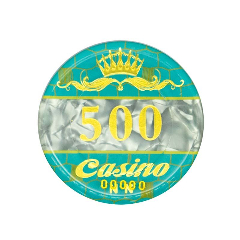 AoBo acrylic poker chips plaque 68mm 82mm 94mm rectangle uv anti-fake chip with value for casino royale gambling game