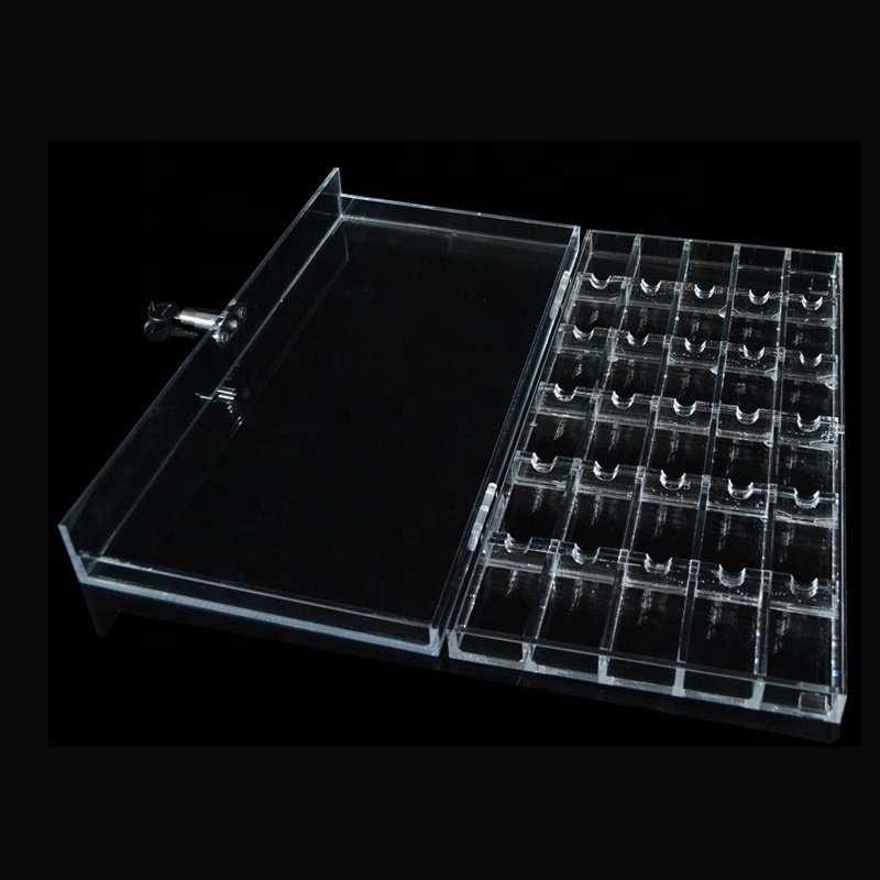 500pcs 600pcs oversized acrylic poker chip holder chip box