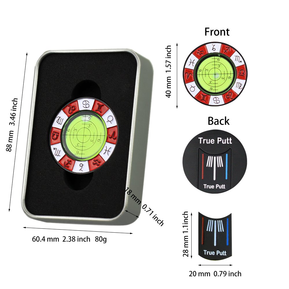 Spot metal poker chip Level Gauge Magnetic Golf Ball Marker