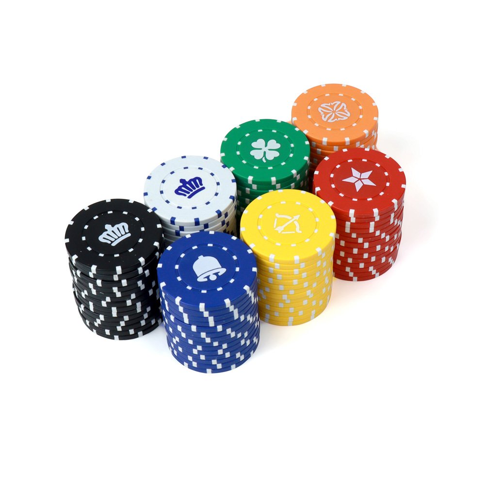 2024 Factory New Casino Roulette Chips Eco-friendly material 40mm ABS pattern stickers can be customised poker chips