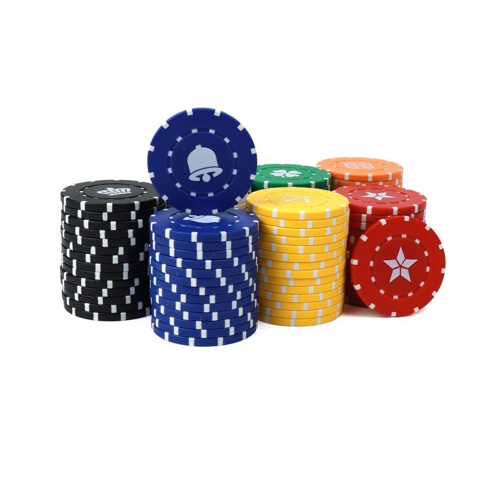2024 Factory New Casino Roulette Chips Eco-friendly material 40mm ABS pattern stickers can be customised poker chips