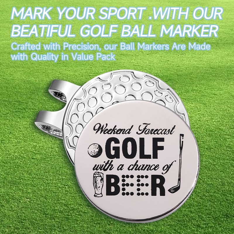 Factory Direct Sale Metal Magnetic Golf Ball Marker Custom Poker Chips Casino Chips Masters Poker Chip Golf Ball Markers